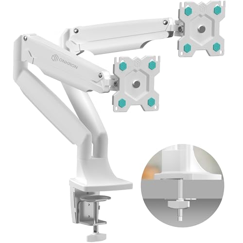 Onkron Supporto Per Monitor Da 13 A 32 Pollici - Supporto Monitor Scrivania Peso Fino A 9 Kg Per Braccio - Staffa Schermo Pc Scrivania Con Max Vesa 10
