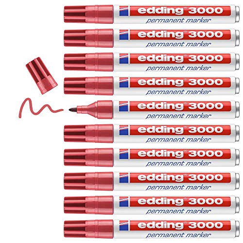 Edding 3000 Rosso Marcatore Permanente