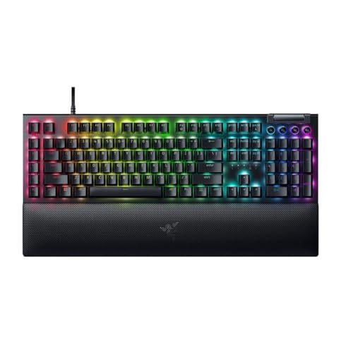 Razer Blackwidow V4 (Yellow Switch) - Tastiera Meccanica Da Gioco Con Razer Chroma Rgb (Switch Meccanici Gialli, 6 Tasti Macro, Cappucci Tastiera Abs