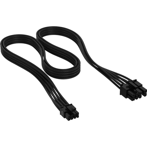 Corsair Cavo Psu Pcie Di Tipo 5 Con Guaina Singola Di Alta Qualità, Colore: Nero