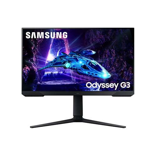 Samsung Monitor Gaming Odyssey G3 (S24Dg302), Flat, 24", 1920X1080 (Full Hd), Va, 180 Hz, 1 Ms, Amd Freesync, Hdmi, Display Port, Ingresso Audio, Has,