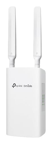 Tp-Link Omada 4G+ Cat6 Ax3000 Wi-Fi 6 Gateway Esterno/Interno, Poe++ O Adattatore Di Alimentazione, Porte Gigabit, 4G, Supporto Vpn Multiprotocollo, G