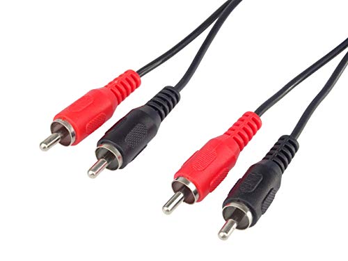 Premiumcord Cavo Rca 2M, 2X Connettori Rca Rca Su 2X Connettori Rca Rca, Cavo Di Collegamento Audio Video, Stereo, Per Tv, Telefoni Cellulari, Mp3, Hi