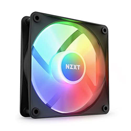 Nzxt F120 Rgb Core - Rf-C12Sf-B1 - Ventola Rgb Montata Su Hub 120Mm - 8 Led Indirizzabili Singolarmente - Valori Elevati Di Pressione Statica E Di Flu