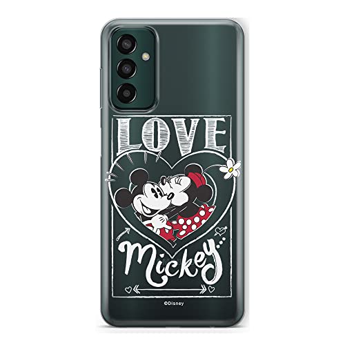 Ert Group Custodia Per Cellulare Per Samsung M13 4G Originale E Con Licenza Ufficiale Disney, Modello Mickey & Minnie 002 Adattato Alla Forma Dello Sm
