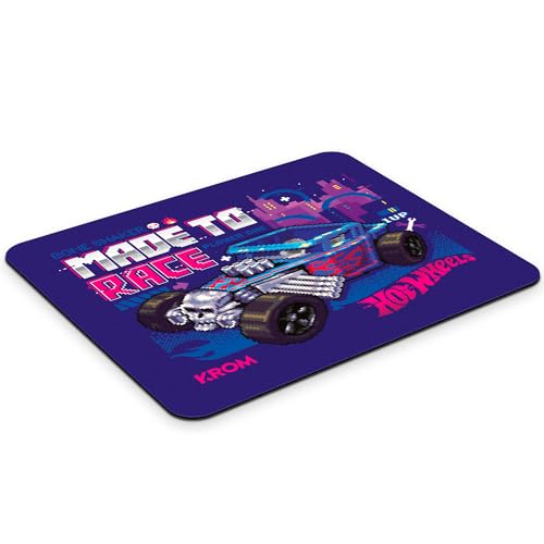 Krom Track Hot Wheels - Tappetino Per Mouse Da Gioco Hot Wheels Edizione Speciale, Base In Gomma Per Una Migliore Presa, Dimensioni 320 X 280 X 3 Mm,