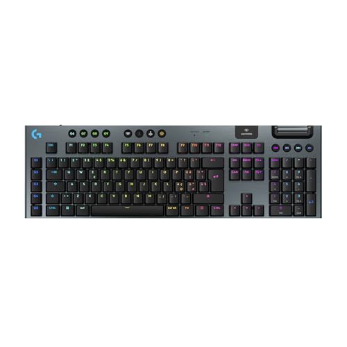Logitech G G915 X Lightspeed Tastiera Gaming Wireless A Profilo Ribassato, Copritasti In Pbt Bicomponente, Tasti Completamente Programmabili, Switch G