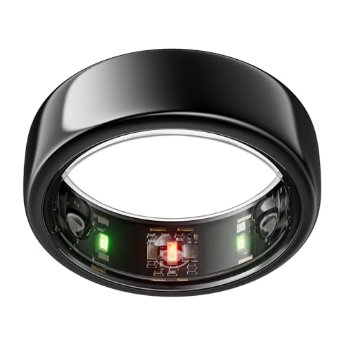 Oura Ring Gen3 Horizon - Misura 12, Black | Monitora Sonno, Frequenza Cardiaca E Fitness - Batteria Fino A 7 Giorni - Compatibile Con Ios/Android - Pr
