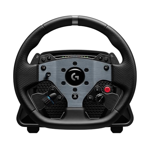 Logitech G Pro Racing Wheel - Volante Per Pc, Ps4, Ps5, Trasmissione Diretta Con Forza Di 11 Nm, Feedback Ultra-Realistico, Leve Del Cambio Magnetiche