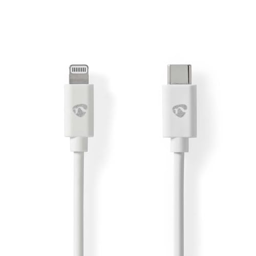 Nedis Cavo Lightning | Usb 2.0 | Apple Lightning 8 Pin | Spina Usb-C™ | 480 Mbps | Nichelato | 2.00 M | Rotondo | Pvc | Bianco | Etichetta