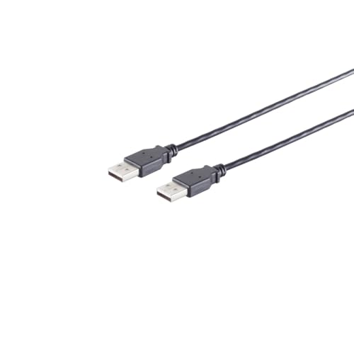 Shiverpeaks S/Conn Maximum Connectivity Usb High Speed 2.0 Kabel, A/A Stecker, Usb 2.0, Schwarz, 3,0 M (13-22045) Marca