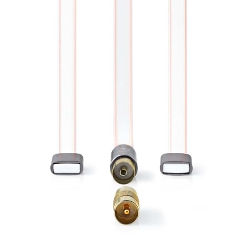 Nedis Cavo Coassiale - Connettore Iec (Coax) - Connettore Iec (Coax) - Placcato - 50 Ohm - Non Schermato - 2.00 M - Piatto - Pvc - Antracite - Scatola