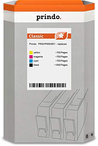 Prindo Compatibile Con Hp 1 X Cn049Ae (950) + 1 X Cn050Ae (951) + 1 X Cn051Ae (951) + 1 X Cn052Ae (951) Prshp950/951 (950/951)