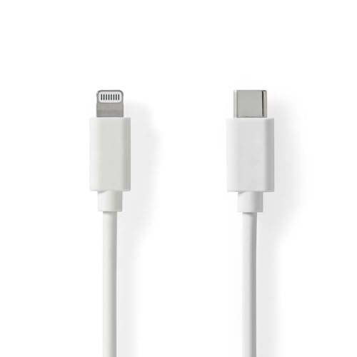Nedis Cavo Lightning | Usb 2.0 | Apple Lightning 8 Pin | Spina Usb-C™ | 480 Mbps | Nichelato | 1.00 M | Rotondo | Pvc | Bianco | Etichetta
