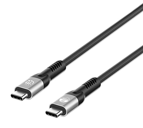 Manhattan 356374 Cavo Usb4 Epr Usb-C™ M/M 40G 240W Pd 3.1 8K Certificato E-Mark 1 M Nero