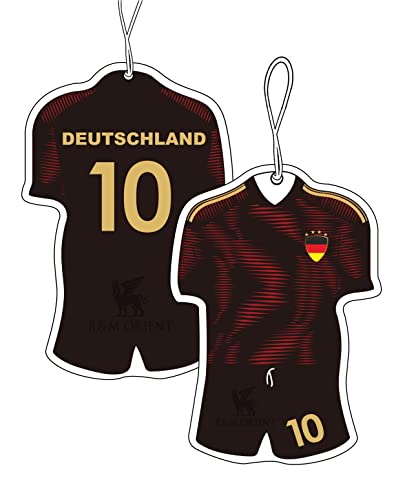 Set Da 2 Pezzi Germania – Albero Profumato – Deodorante Per Auto – Profumo Automatico Per Auto – Profumo Per Auto – Maglia Da Calcio All'Aperto Soccer