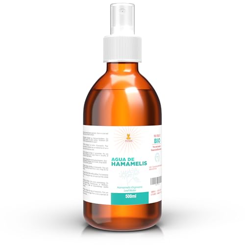 Snadi - Acqua Di Amamelide Bio | Idrolato 500 Ml | Senza Alcool | Puro, Naturale E Vegano | Pelle Idratata E Senza Imperfezioni | Antinfiammatorio E C