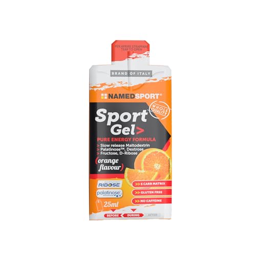 Namedsport Sport Gel Orange, Energetico A Rapida Assimilazione, Adatto A Sport Di Resistenza, Adatto A Vegani 25Ml - Sapore Arancia, Con Caffeina