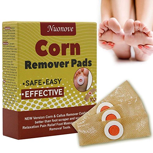 Rimuovi Calli Piedi, Verruche Rimozione, Corn Remover Pads, Rimozione Topica Di Calli O Verruche Plantari, 12Pc