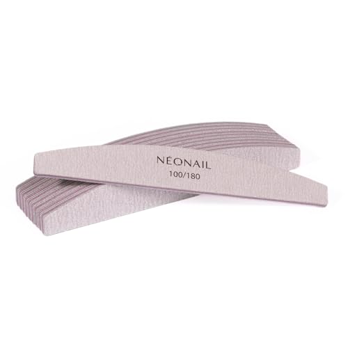 Neonail Set Di Lime Per Unghie Grigio Barca 100/180 10 Pezzi - Lima Per Unghie - Lima Unghie - Accessori Unghie - Limetta Unghie - Lima - Limette Per