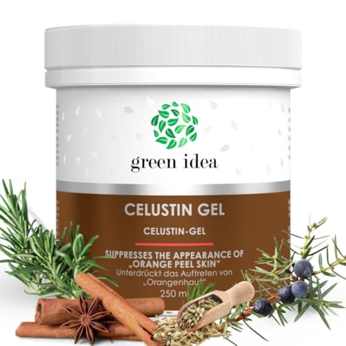 Green Idea - Celustin – Crema Anticellulite Forte - Anticellulite Intenso Gel – Elimina La Pelle A Buccia D'Arancia - Crema Corpo Rassodante - 250 Ml
