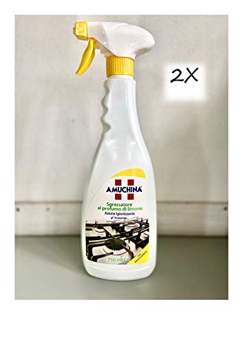 X2 Amuchina Spray Sgrassatore Ad Azione Igienizzante Profumo Limone 750Ml