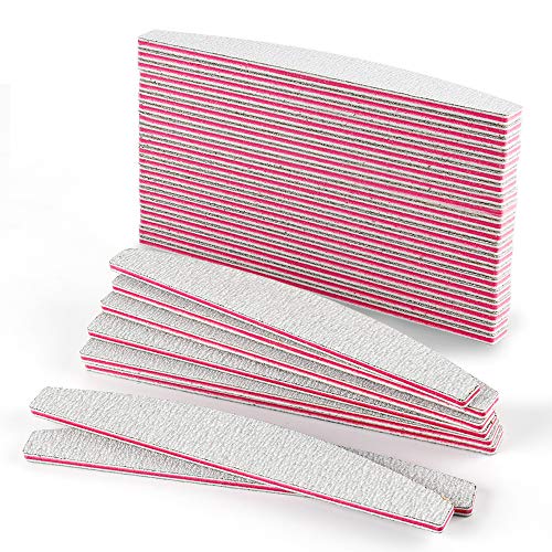 Forever Speed Lima Professionale Per Unghie, 100/180, Double-Face, 50 Pezzi, Colore: Lilla/Bianco