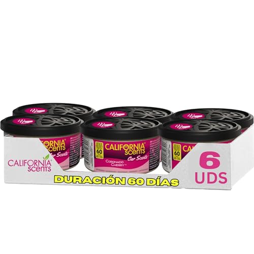 Confezione Da 6 Deodoranti Per Auto E Casa California Scents Coronado Cherry