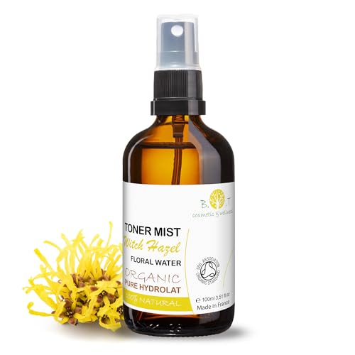 Hamamelis Hydrolat - Acqua Floreale Di Hamamelis Biologica - Tonico Per Il Viso, Spray Per Corpo E Capelli. Trattamento Della Pelle Con Cosmetici Natu