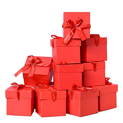 Gp Sup Ckraft - Confezione Da 12 Scatole Regalo Con Coperchio, Scatole Regalo Per Regali, Fioriere Per Composizioni, Matrimoni, Compleanni, Bomboniere