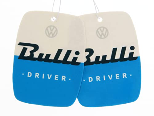 Brisa Vw Collection - Volkswagen Deodorante Per Auto Profumatore Fragranza Campervan T1 Bus Design (Fresh/Blu/Set Di 2)