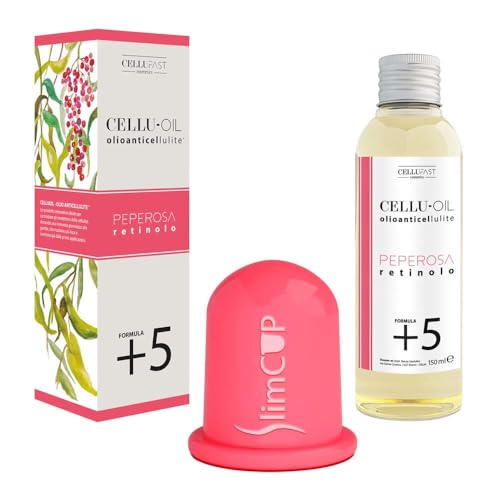 (Kit Coppetta Slimcup + Olio Anticellulite 150Ml) Coppetta Anticellulite Slimcup + Olio Per Massaggio Anticellulite Antismagliature Con Retinolo E Arg