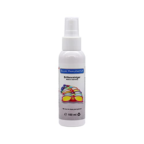 Blum Manufaktur - 100Ml Detergenti Per Occhiali. Vaporizzatore Di Alta Qualità Per Una Pulizia Rapida E Accurata.