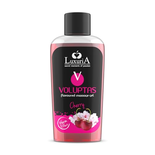 Intimateline | Voluptas- Gel Massaggio Commestibile, Gel Stimolante Effetto Caldo Per Tutto Il Corpo, Azione Idratante E Addolcente, 100Ml (Ciliegia)