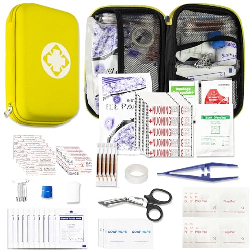 276Pcs Hiking First Aid Kit For Home Personal Emergency Supplies Compact Bag For Backpack, First Aid Essentials Survival Kit For Business Travel Car Y
