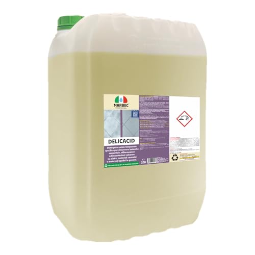 Marbec Delicacid 20Lt Acido Tamponato Delicato Specifico Per Pietre, Ceramica E Materiali Lapidei Anche Delicati