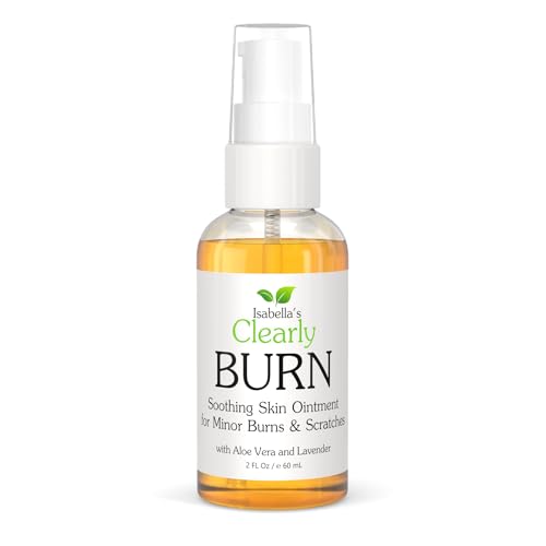 Clearly Burn Soothing Ointment | Soothe Skin Burns, Scratches, Scalds, Sunburn, Scars, Rashes With Olive Oil, Lavender And Aloe Vera | Fast Acting Nat