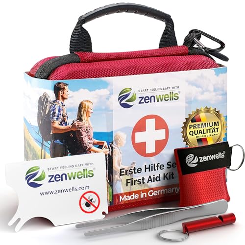 Kit Di Primo Soccorso - Borsa Pronto Soccorso Per Viaggio, Auto, Campeggio, Sport, Casa, Ufficio - Articolo Robusto Made In Germany