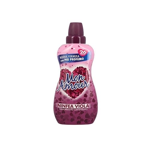Mon Amour - Ammorbidente Lavatrice Ninfea Viola Concentrato, Formula Più Concentrata In Ogni Goccia Per Più Profumo E Più Lavaggi, Biancheria E Bucato