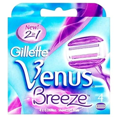 Gillette Venus Breeze 2 In 1, Cartucce Per Rasoio, 4 Lame