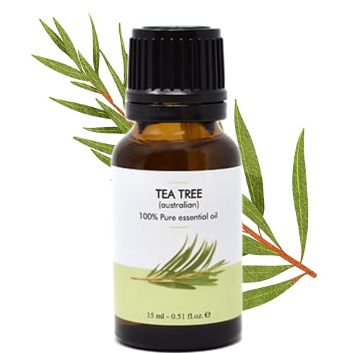 Leucosia Olio Tea Tree - Olio Essenziale Tea Tree Oil Puro Naturale, Olio Balsamico E Antinfiammatorio, Olio Acne E Brufoli Aromaterapia - Albero Da T