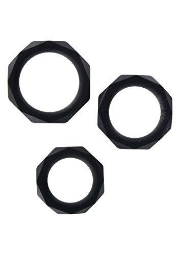 Toyjoy Manpower Sex Toys Rings Power Halo C-Ring Set Black Sexy Shop