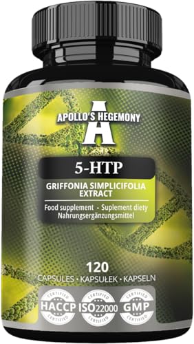5-Htp 150 Mg Per Capsula - 120 Capsule Vegane - 4 Mesi Di Fornitura - Estratto Di Semi Di Griffonia Simplicifolia - Migliora L'Umore E Il Benessere -