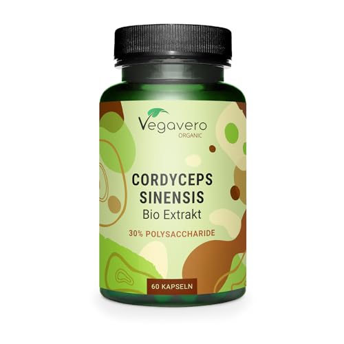 Cordyceps Sinensis Bio | Estratto Cs-4 Biologico (22:1) | 14.300 Mg | Con 30% Di Polisaccaridi | Adattogeno E Antiossidante | Vegan | Vegavero®
