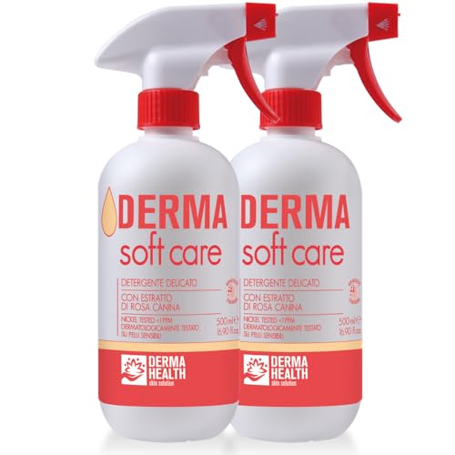 Derma Health - Derma Soft Care Schiuma Detergente Delicata Per L’Igiene Totale Di Tutto Il Corpo, Igiene Intima Compresa. Si Usa Senz’Acqua E Senza Ri