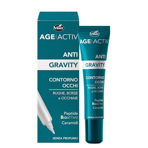 Matt, Ageactiv Anti Gravity, Crema Viso Contorno Occhi, Con Peptide Bioattivo E 7 Ceramidi, Rigenera, Rimodella E Ricompatta La Pelle, Adatta A Pelli 