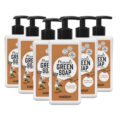 Marcels - Sapone Per Mani In Legno Di Sandalo E Cardamomo, Confezione Da 6