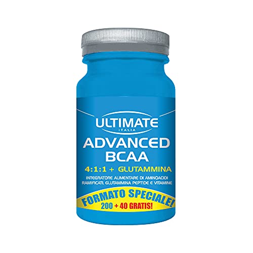 Advanced Bcaa - Formula Avanzata Aminoacidi Ramificati Nel Rapporto 4.1.1 Leucina, Isoleucina, Valina, Glutammina Peptide, Vitamina B6 Maggiore Assimi