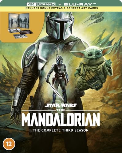 Star Wars Mandalorian Season 3 4K Uhd + Blu Ray Steelbook (Disney+ Original) (Includes Artcards) [Blu-Ray] [Region Free]