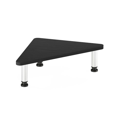 Furinno Supporto Angolare Per Monitor, In Legno Ingegnerizzato, Americano/Cromo, 49,8 (L) X 11,7 (A) X 26,9 (P) Cm